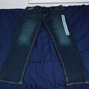 Old Navy Men's Straight Jeans in Dark Blue